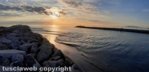 Tramonto a Montalto di Castro