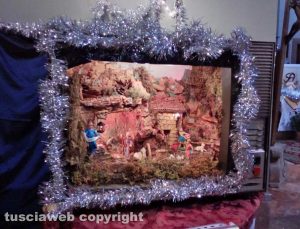 Viterbo - Il presepio realizzato nella chiesa di Santa Maria Nuova