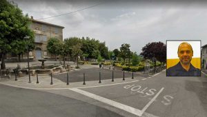 Manziana; nel riquadro: don Angelo Cordelli