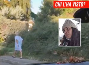 Viterbo - Il primo tentativo di allontanamento di Giuseppe Maravigna - Nel riquadro la figlia Deborah