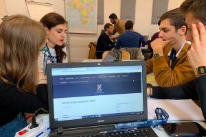 Gli studenti dell'istituto omnicomprensivo di Orte