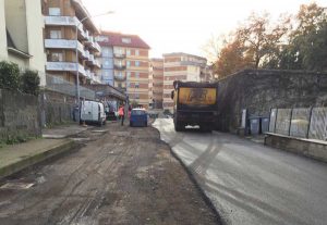 Viterbo - Via I Maggio - Lavori di asfaltatura