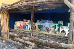 Canepina - Il presepe nella piazza del Comune
