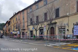 Viterbo - L'intervento di polizia locale e vigili del fuoco