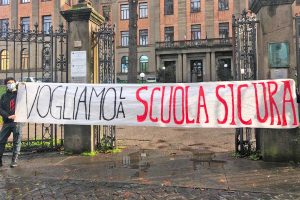 Viterbo - La manifestazione della Rete degli studenti medi