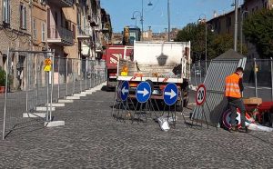 Ronciglione - Lavori in viale Garibaldi