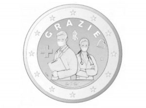 La moneta da 2 euro dedicata a medici e infermieri