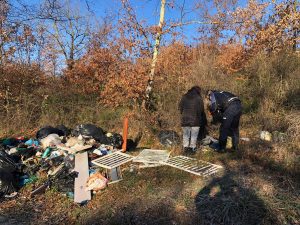 L'abbandono di rifiuti in località Tagliogrosso