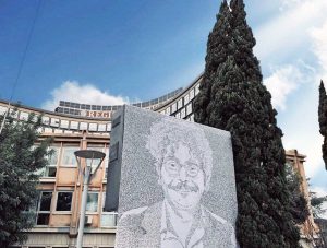 Roma - La foto di Patrick Zaki sulla facciata della regione Lazio
