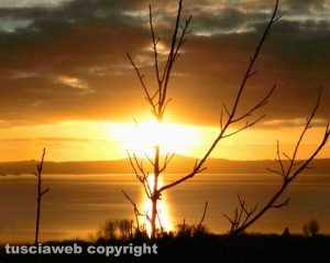 Tramonto al lago di Bolsena