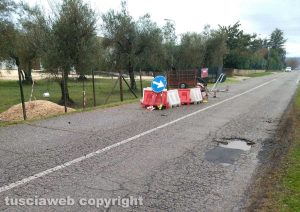 La strada tra Corchiano e Fabrica di Roma