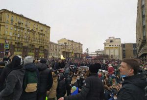Navalny - Le proteste dei suoi sostenitori