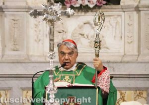 Viterbo - Il cardinale Marcello Semeraro alla Basilica di Santa Maria della Quercia