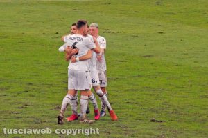 Sport - Calcio - L'esultanza dei calciatori della Ternana