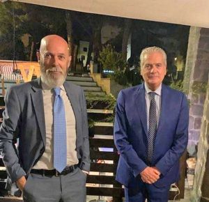 Il sindaco di Civitavecchia Tedesco e il sindaco di Viterbo Arena