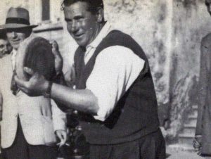 Un giocatore di ruzzolone