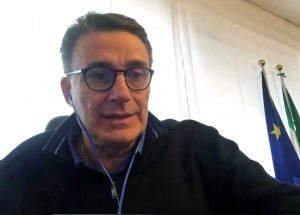 Il sottosegretario Roberto Morassut in collegamento