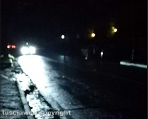 Viterbo - Viale Fiume al buio