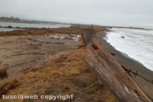 Tarquinia - La situazione della spiaggia delle Saline