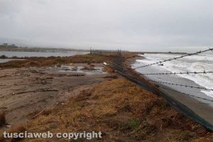 Tarquinia - La situazione della spiaggia delle Saline