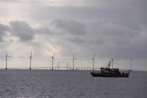 Un impianto eolico offshore