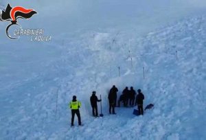 Il recupero dei corpi degli escursionisti