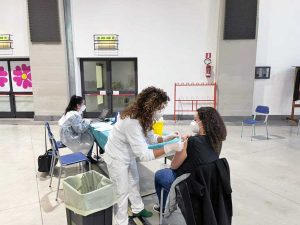 Viterbo - Centro di vaccinazione anti Covid alla Grotticella