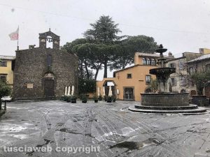 La neve a Viterbo