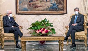 Sergio Mattarella e Roberto Fico a colloquio al Quirinale