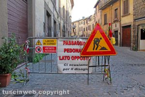 Viterbo - Lavori in via San Pietro