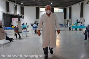 Viterbo - Il centro di vaccinazione AstraZeneca