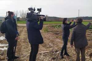 Tarquinia - Telecamere Rai alla Valle del Mignone