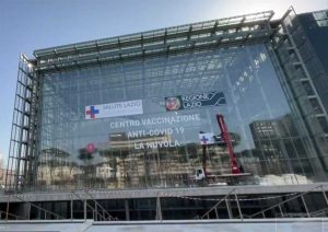 Roma - Il centro vaccini alla Nuvola all'Eur