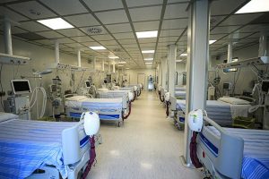 I nuovi posti in terapia intensiva dell'ospedale Pertini di Roma
