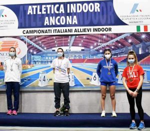 Elena Vergaro dell’Atletica Alto Lazio sul podio