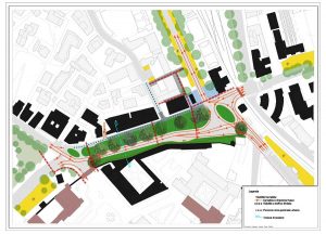 La viabilità a piazzale Gramsci nel progetto di Viterbo 2020