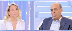 Barbara d'Urso e Nicola Zingaretti