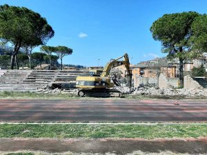 Orte - Lavori in corso allo stadio Gildo Filesi