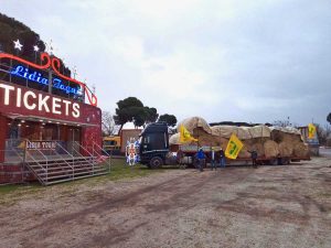 La donazione di fieno ai circhi