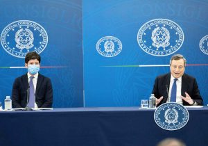 Mario Draghi e Roberto Speranza