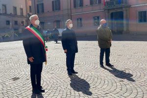 Battistoni con Arena e Bruno