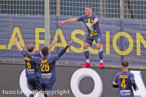 Sport - Calcio - Viterbese - L'esultanza di Murilo