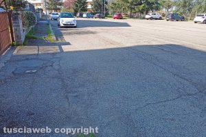 Viterbo - L'ingresso dell'abitazione di Enrico Contardo