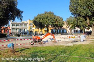 Viterbo - Lavori in corso a pratogiardino Lucio Battisti