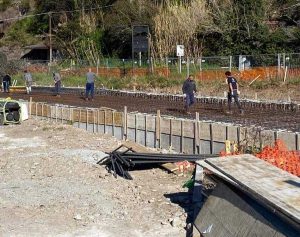 Viterbo - I lavori per la copertura dell'Urciono a Valle Faul
