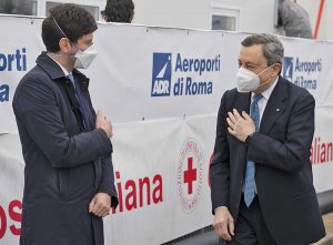 Mario Draghi e Roberto Speranza