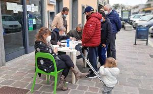 Montalto di Castro - Banchetto contro la propaganda nazista e fascista