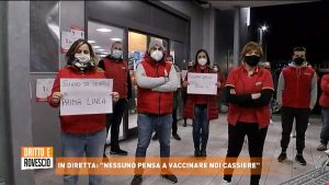 Orte - La protesta dei lavoratori del supermercato su Dritto e rovescio