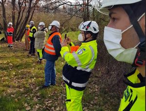 Fabrica di Roma - L'esercitazione dell'Associazione nazionale alpini
