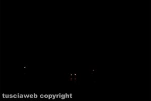 Viterbo - Strada Cassia Cimina al buio